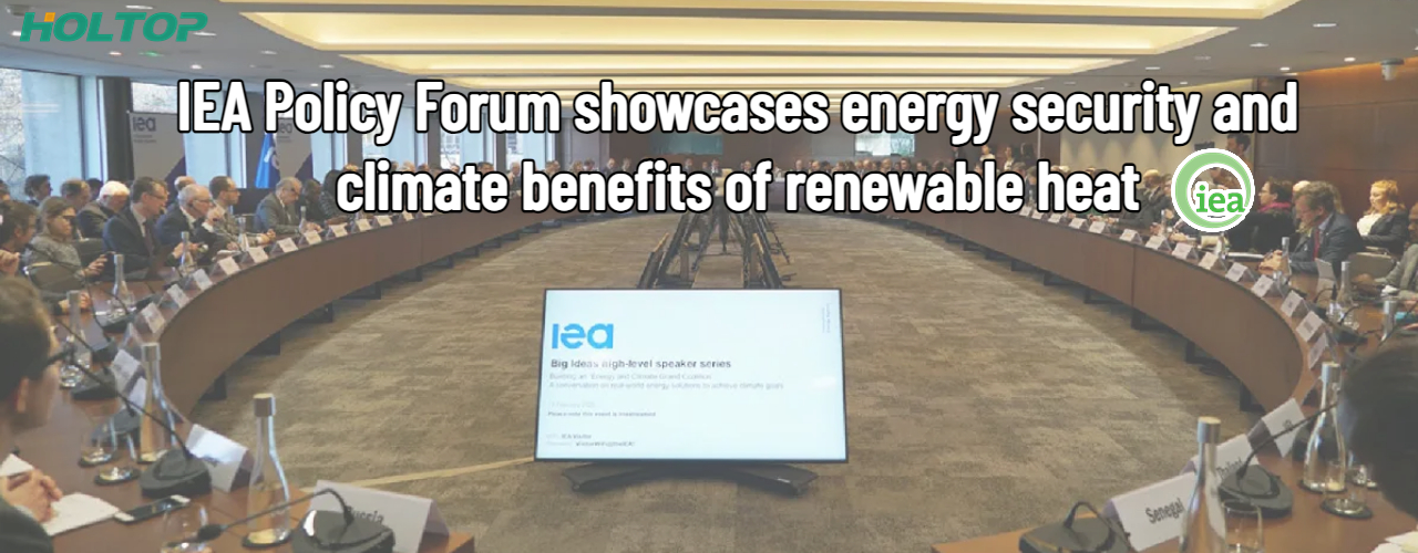 IEA Policy Forum energetická bezpečnost Mezinárodní energetická agentura řešení obnovitelného tepla.emise oxidu uhličitého (CO2) udržitelné vytápění tepelná čerpadla pelety solární tepelné