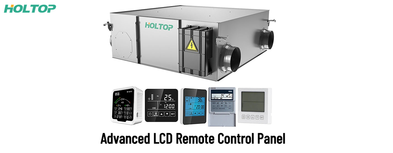 HOLTOP Comfort Frischluft-Deckenventilator mit Energierückgewinnung ERV Frischluft-Wärmerückgewinnungs-Wärmetauscher Raumluftqualität Energieeffizienz