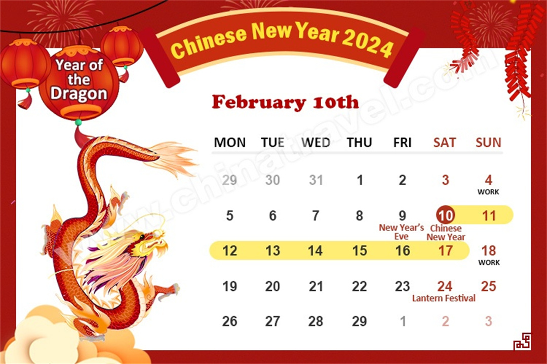Chiness New Years Schedule