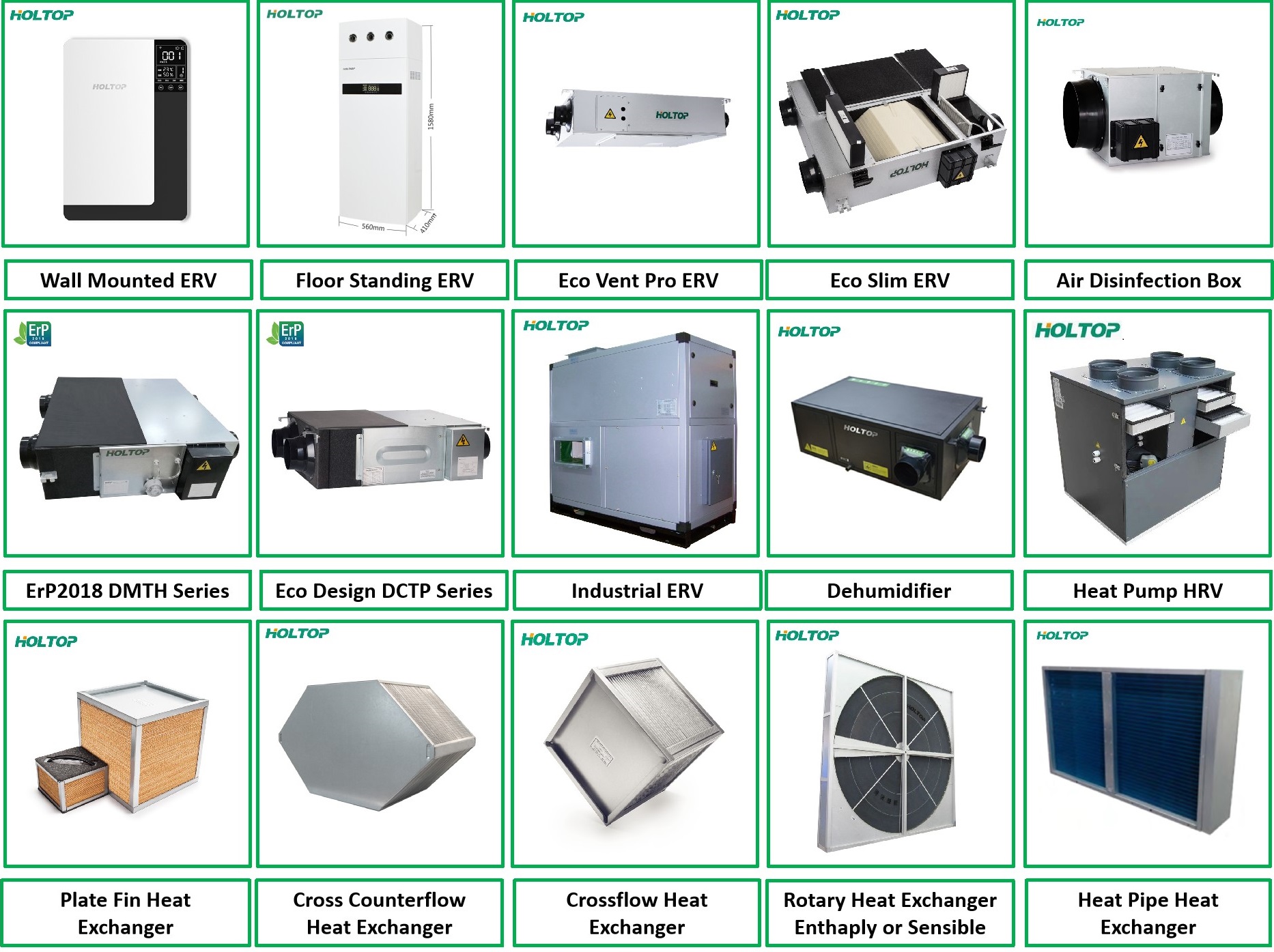 Energy Recovery Ventilator produkter