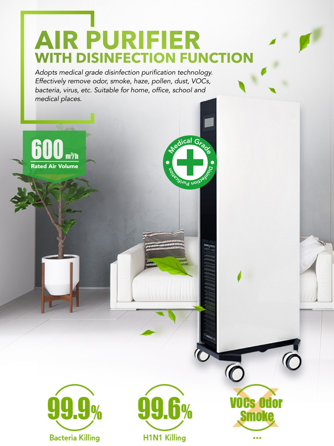 air purifier disinfection