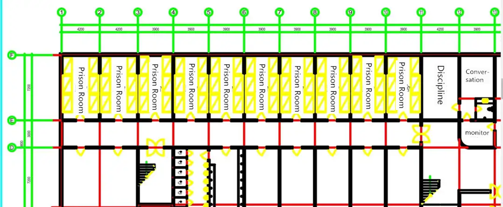 layout of prison